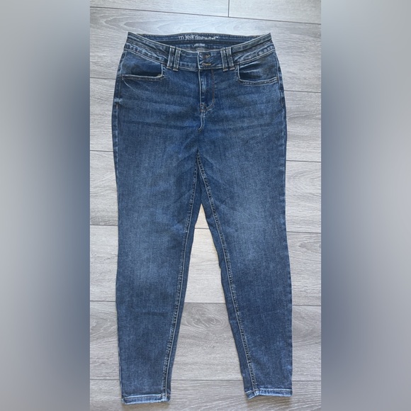 Maurice’s Women’s Skinny Jeans Size Large Regular Medium Wash Denim Mid Rise - Picture 1 of 3